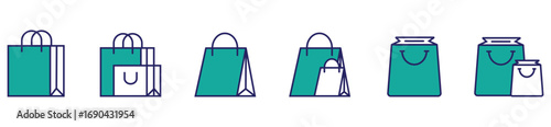 Marketing and Consumerism Shopping Bag Graphic Illustration