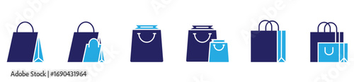 Modern Carry Bag Symbol for Brand, Outlet, and Commerce