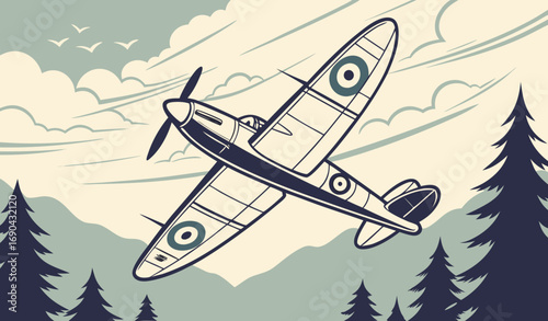 war plane illustration
