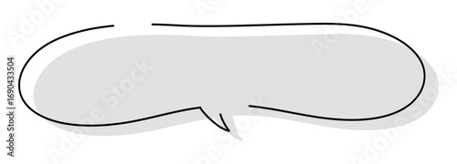 シンプルでおしゃれな手描き吹き出しのイラスト