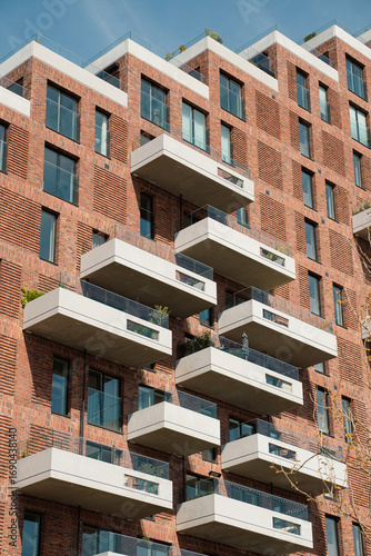 Canvastavla Aarhus Building with Asymmetric Balconies and Stepped Floors