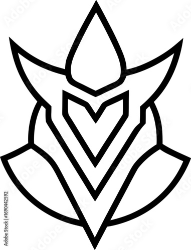 Vigor outline icon vector on white background 