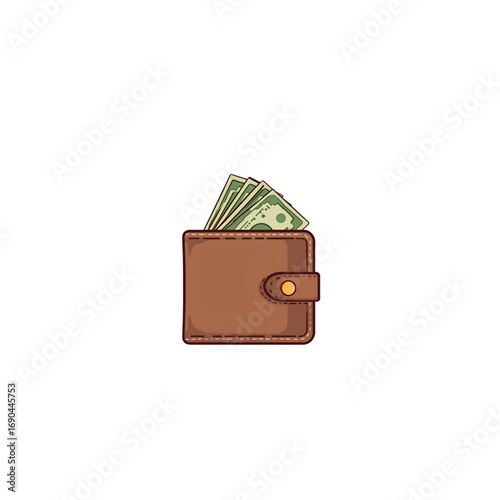 wallet with dollars