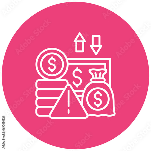 Financial risk Icon