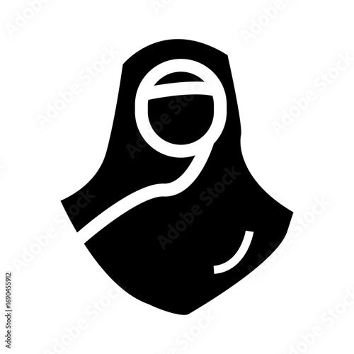 vector illustration of a muslim woman with hijab
