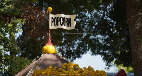 Popcorn logo. photo taken at the Summer Well festival in Buftea, Romania in August 2025.
