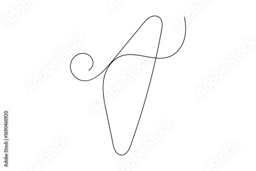 Minimalist clothes hangers single line art isolated vector design

