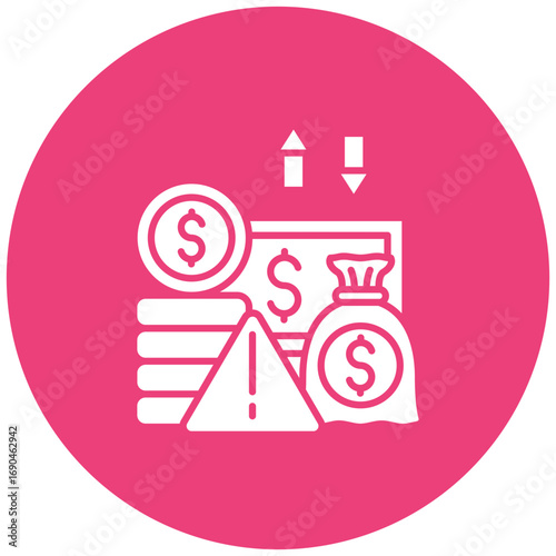 Financial risk Icon