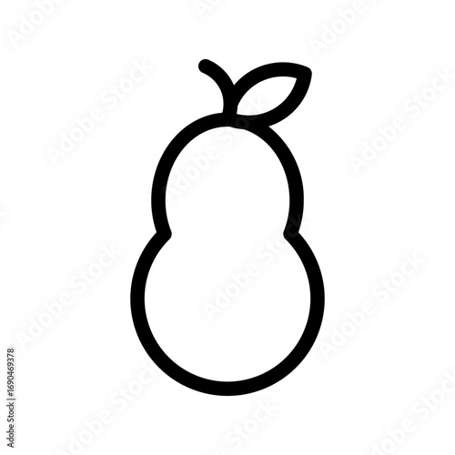 pear line icon