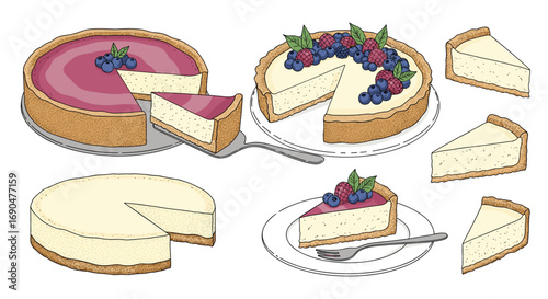 Delicious homemade creamy cheesecakes perfect for any celebration or dessert occasion
