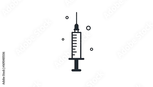 Simple syringe icon