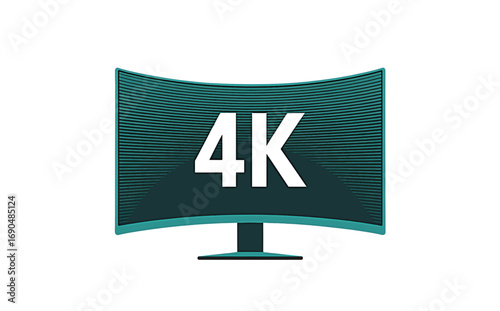 4K Curved Monitor Display Technology High-Definition Visuals