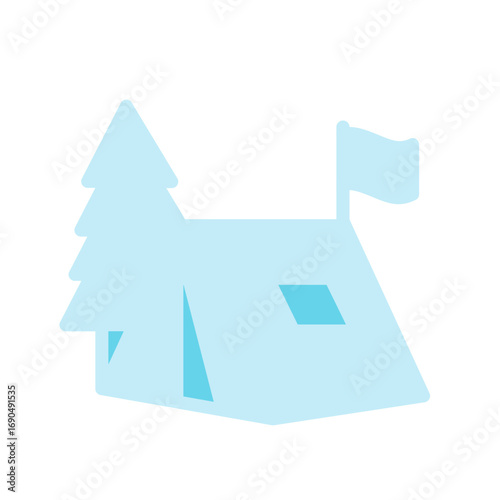 tend camp duotone icon