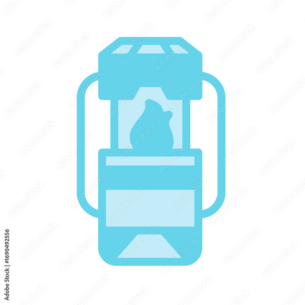 Obraz premium traditional lamp duotone icon