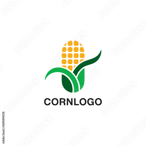 Corn Logo: A Modern and Natural Symbol for Agriculture and Food Brands.
