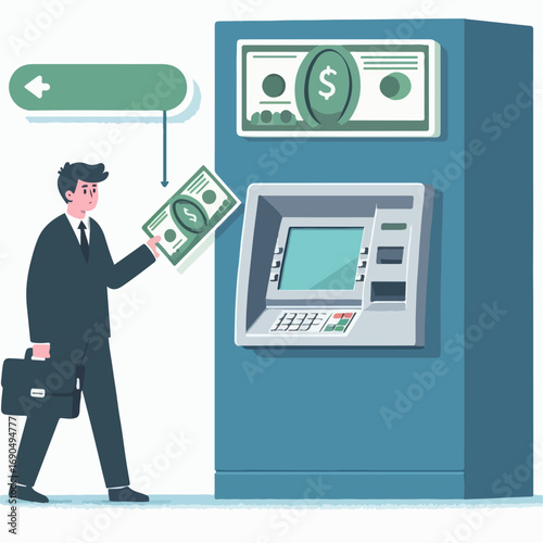 businessman with money