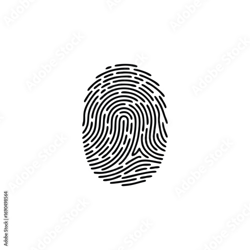 Fingerprint Icon: A Symbol of Identity, Security, and Biometrics.
