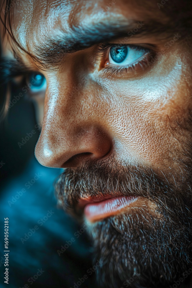 Obraz premium Solitude Emotion Young Man Portrait