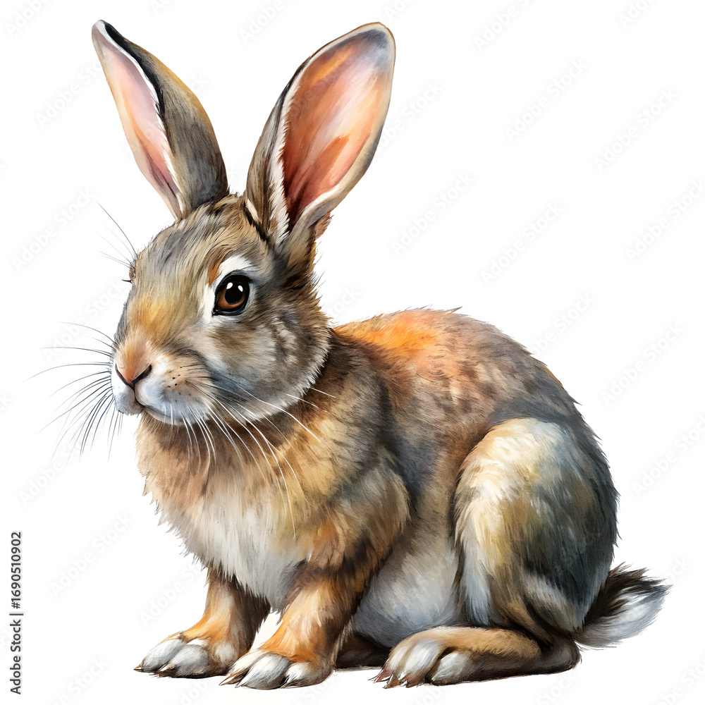 Fototapeta premium rabbit isolated on white