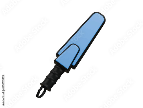 handheld security scanner icon 3d illustration render