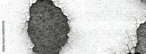 Abstract grunge ink blot pattern with raw artistic details