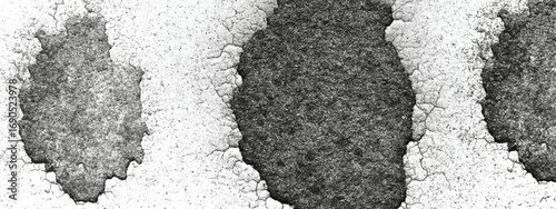 Abstract blot art with ink stains and cracked grunge details