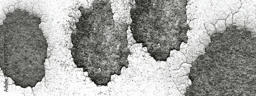 Dirty grunge black ink splatter effect with rough surface