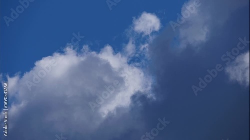 4K timelapse of clouds moving in the sky