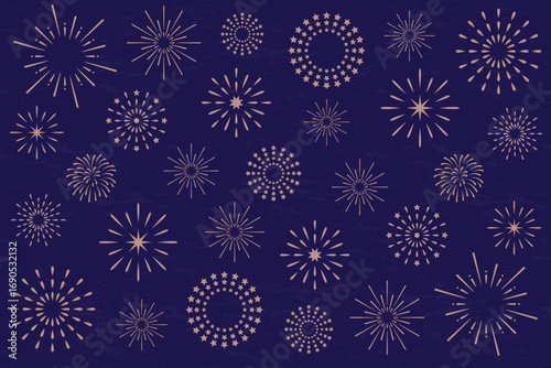 Festive fireworks background design. celebration background , holiday event template for New Year, party, festival, anniversary, greeting card, poster, banner, vector illustration