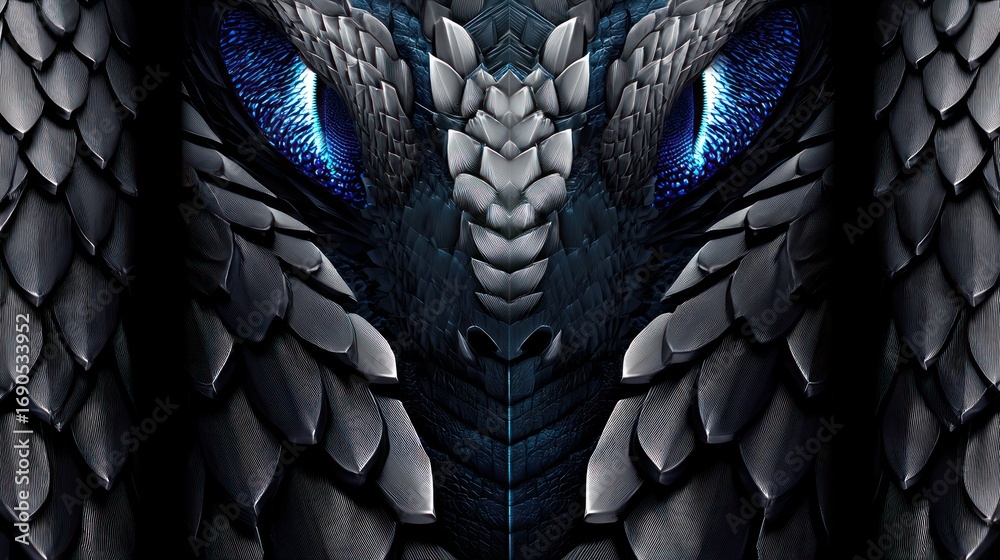 Obraz premium Closeup snake head eyes