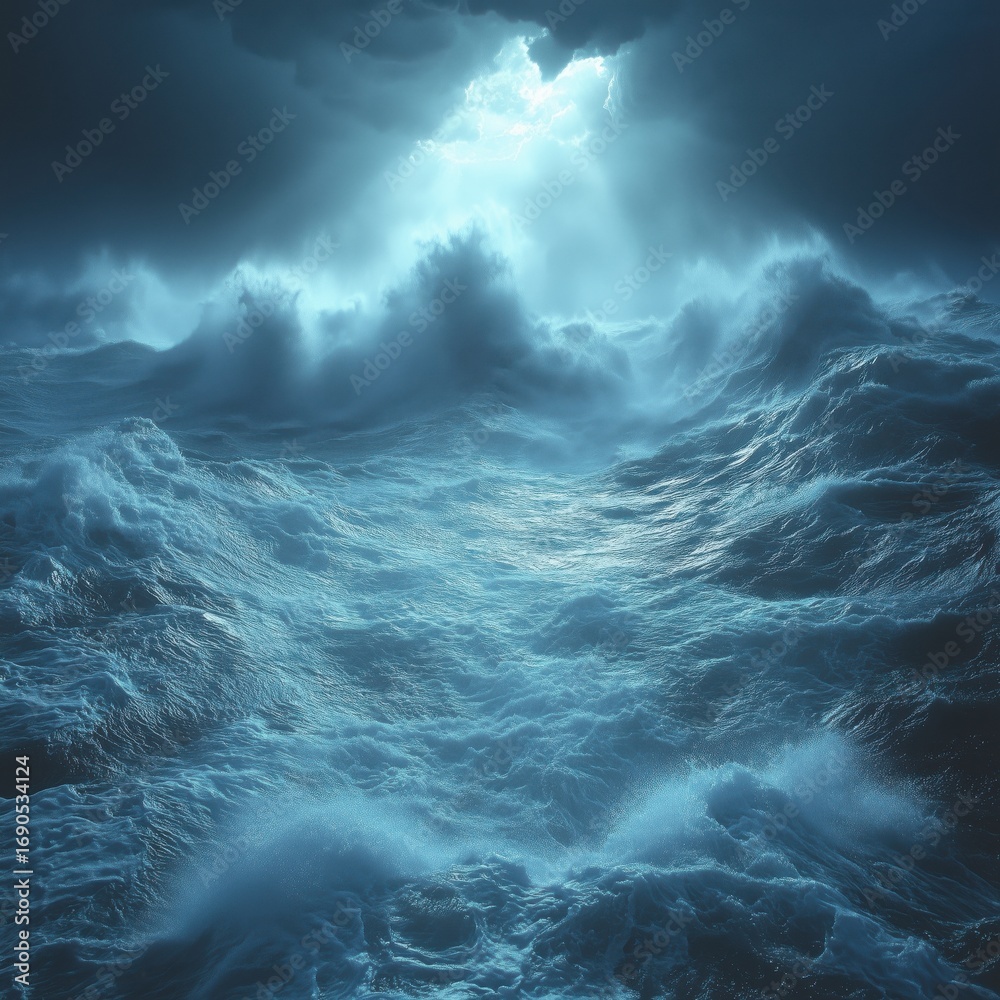 Fototapeta premium storm at sea