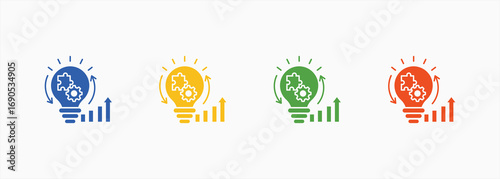 Kaizen Icon Set Color Multiple Style Collection