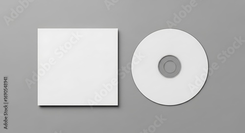 Blank CD and Jewel Case Mockup.