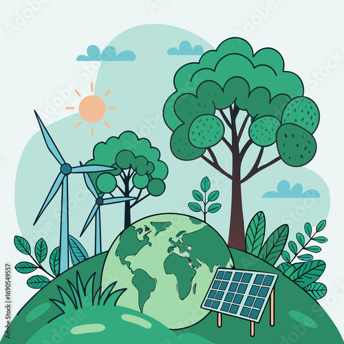 ecology concept illustration