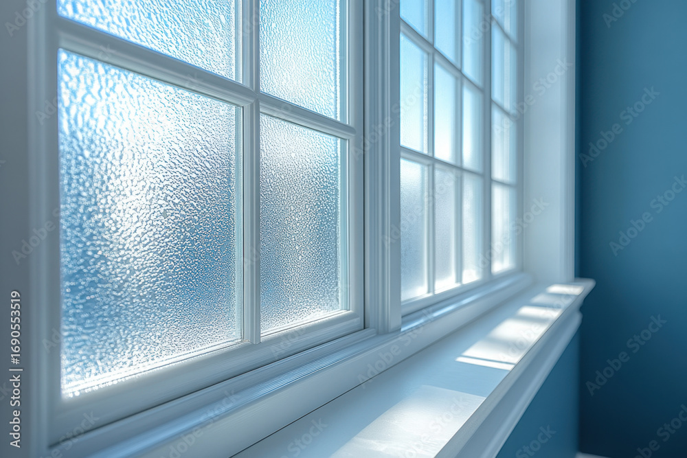 Obraz premium Frosted glass window.