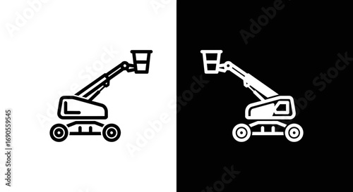 Cherry picker mobile elevating work platform for construction sites