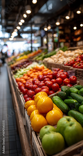 fresh vegetables in the market