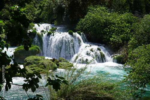 Waterfalls in the Plitvice Nationalpark, Croatia