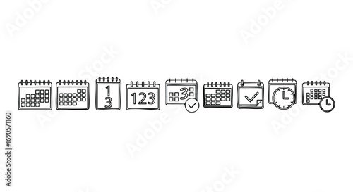 Manage your schedule with calendar icons, streamline events, and make appointments with ease for increased efficiency
