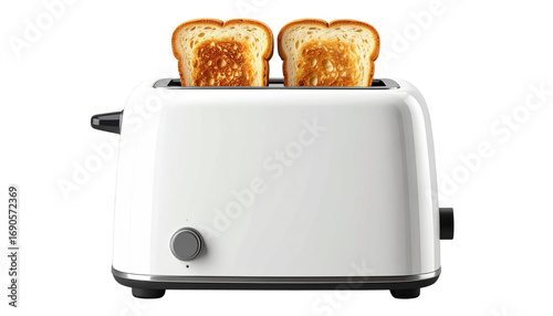 Toaster PNG, Electric Kitchen Appliance for Toasting Bread, Transparent Background, Cooking Illustration, Breakfast and Home Appliance Design