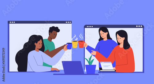 Resilient Diverse Remote Team Celebrates Hard-Won Project Success