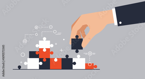 Optimized Digital Process Flow Vector for Seamless Business Operations