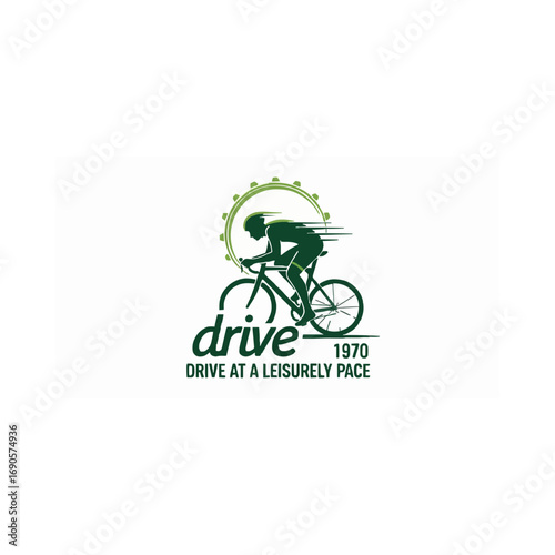 Drive at a Leisurely Pace: A dynamic image showcasing the silhouette of a cyclist in full motion, exemplifying the joy of cycling.