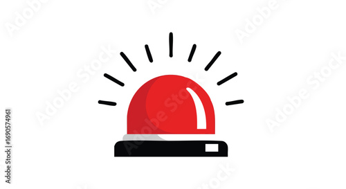 Urgent attention needed with this vibrant red flashing light, perfect for safety and alert awareness campaigns
