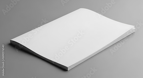 Blank White Magazine Mockup.