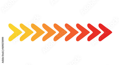 Follow the dynamic gradient arrows to success, growth, and progress in your modern business venture now