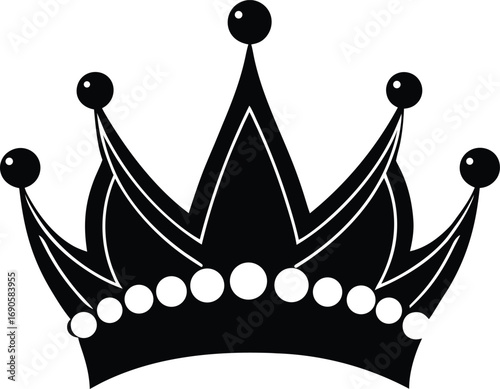 A royal set of golden king and queen crowns, a luxurious symbol of authority, wealth, and power