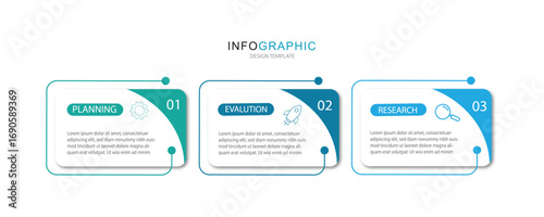 Business infographic template design. 3 options or steps timeline infographic design. Can be used for process diagram, presentations, workflow layout, flow chart, steps, banner.