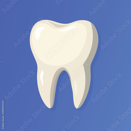 Healthy dental symbol. Tooth vector illustration 