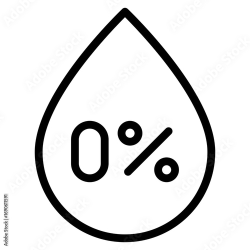  alcohol free icon vector illustration